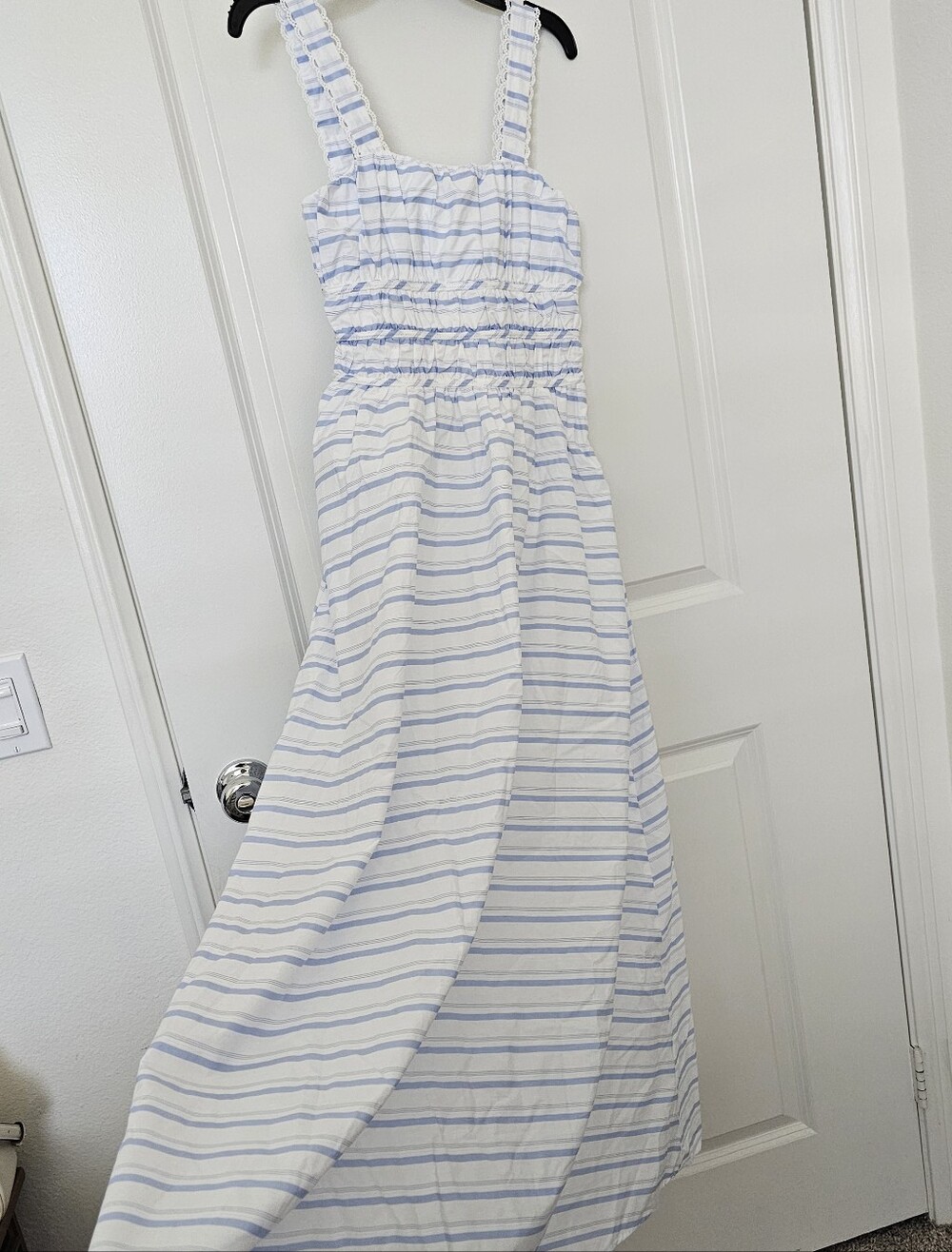 NWT Altar'd State White And Blue Striped Dress